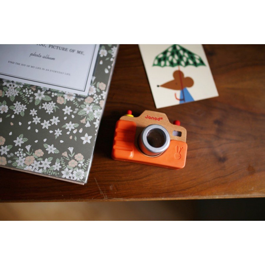 Janod - Drewniany aparat fotograficzny z dźwiękami - Esy Floresy 