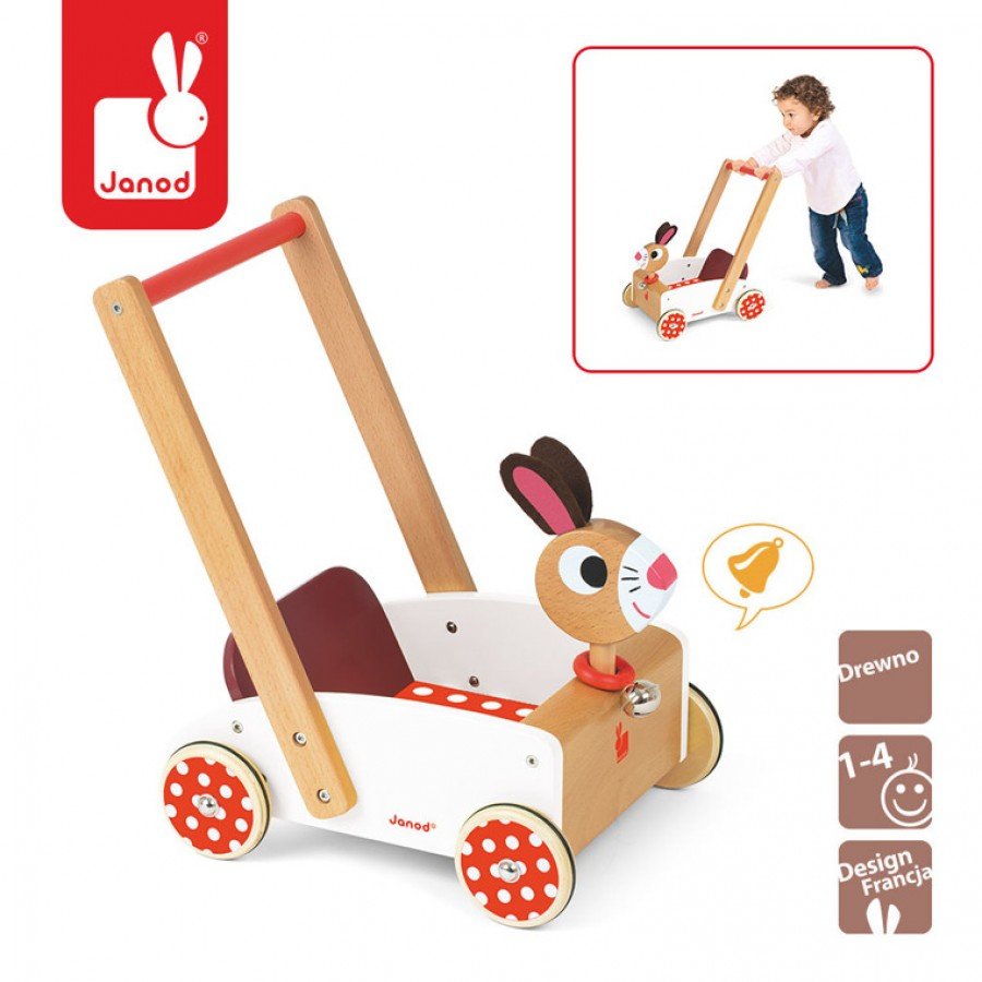 Janod - Szalony królik wózek chodzik - Esy Floresy 