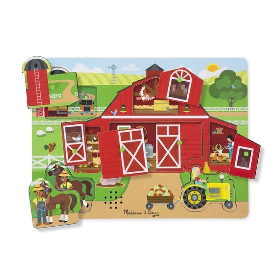 Melissa & Doug - Puzzle dźwiękowe Na farmie - Esy Floresy 