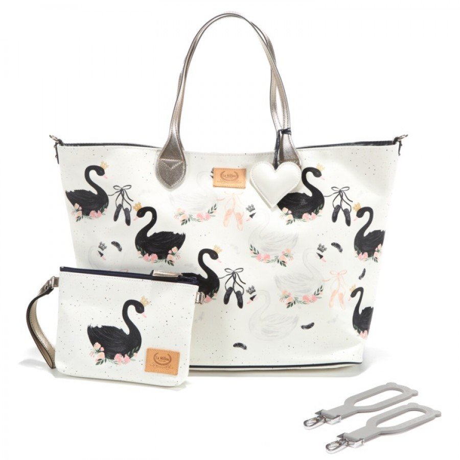 La Millou - Torba Large z saszetką - Moonlight Swan - Premium by Katarzyna Zielińska - Esy Floresy 