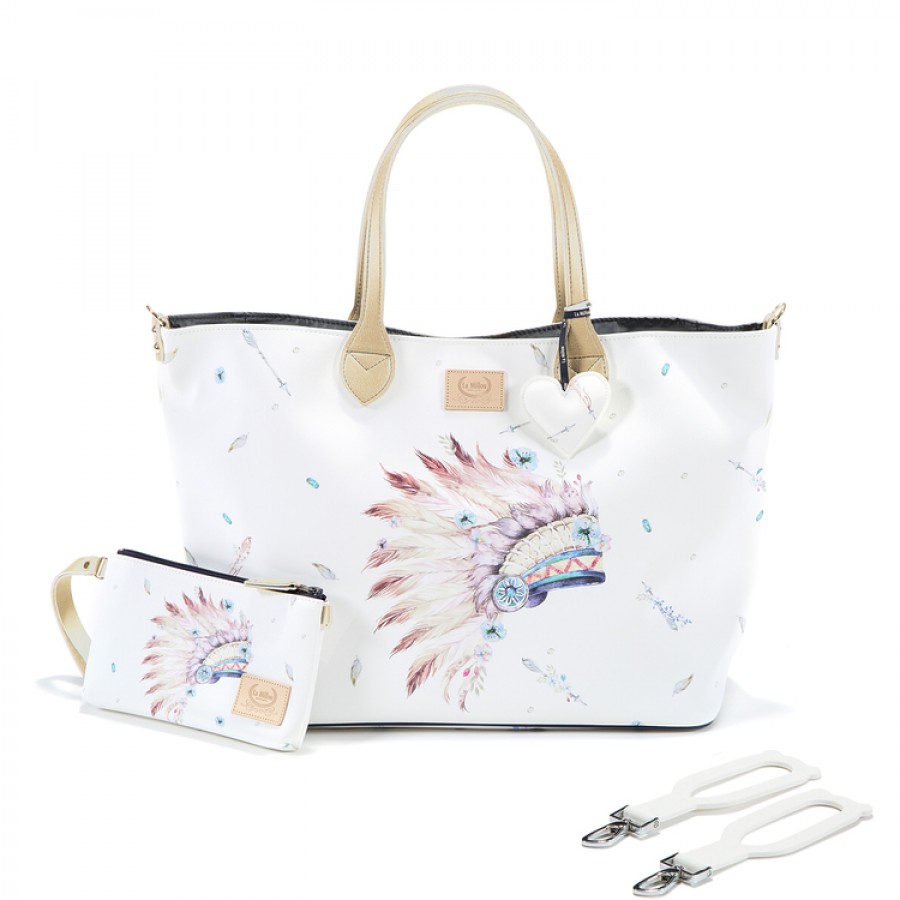 La Millou - Torba Large z Saszetką - Navaho Sky Bright - Premium by Katarzyna Zielińska - Esy Floresy 