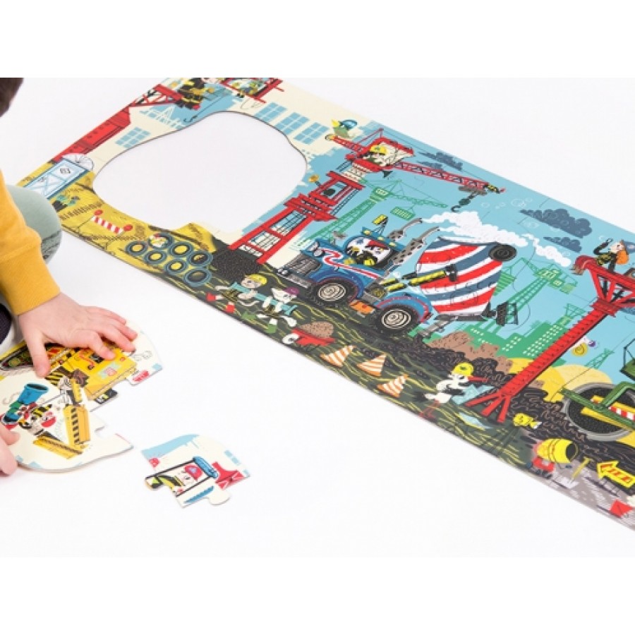 CzuCzu Dłuuugie puzzle Na budowie dla dzieci 3+ - Esy Floresy 