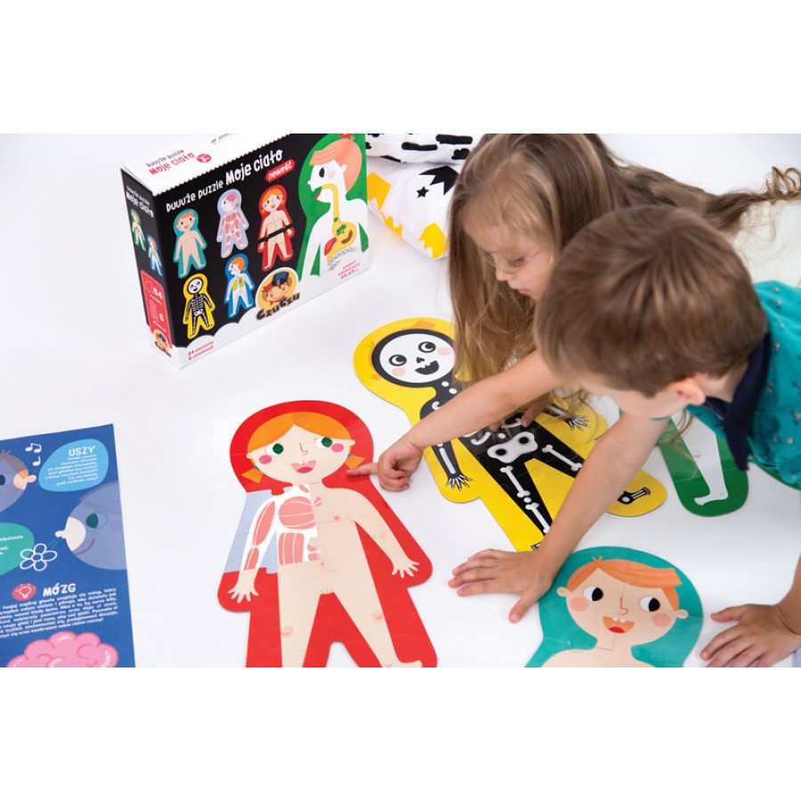 CzuCzu Duuuże puzzle Moje ciało dla dzieci 3+ - Esy Floresy 