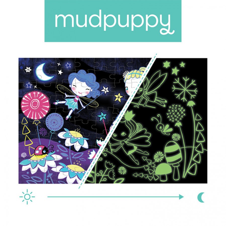 Mudpuppy Puzzle świecące w ciemności Wróżki 100 elementów 5+ - Esy Floresy 