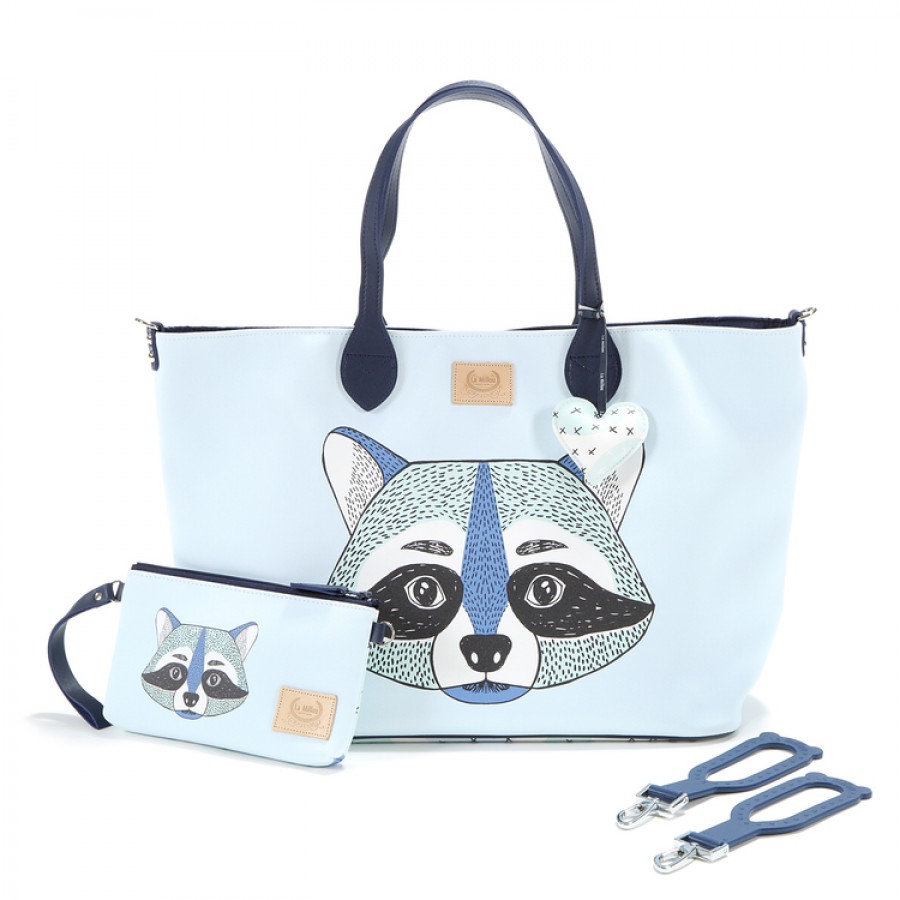 La Millou - Torba Medium z saszetką - I'm Raccoon - Premium by Katarzyna Zielińska - Esy Floresy 