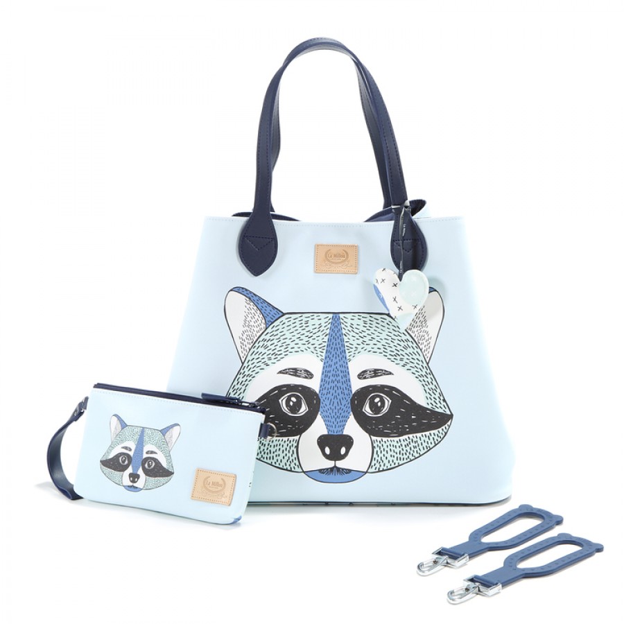 La Millou - Torba Medium z saszetką - I'm Raccoon - Premium by Katarzyna Zielińska - Esy Floresy 