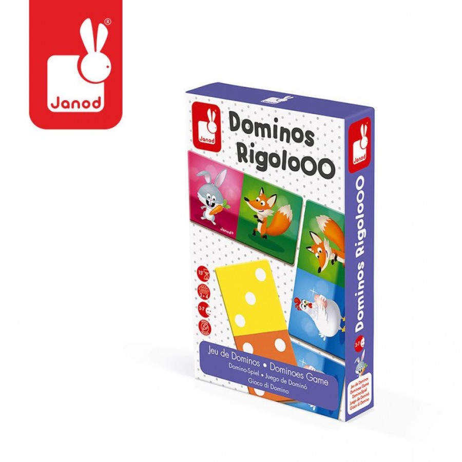 Janod - Domino Zwierzęta Rigolooo - Esy Floresy 