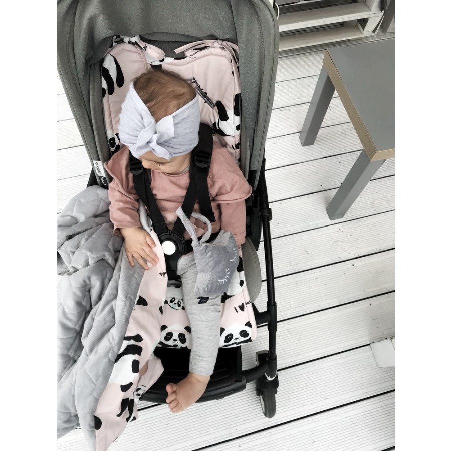 LA MILLOU -  THICK STROLLER PAD - UNICORN RAINBOW KNIGHT - GREY - Esy Floresy 