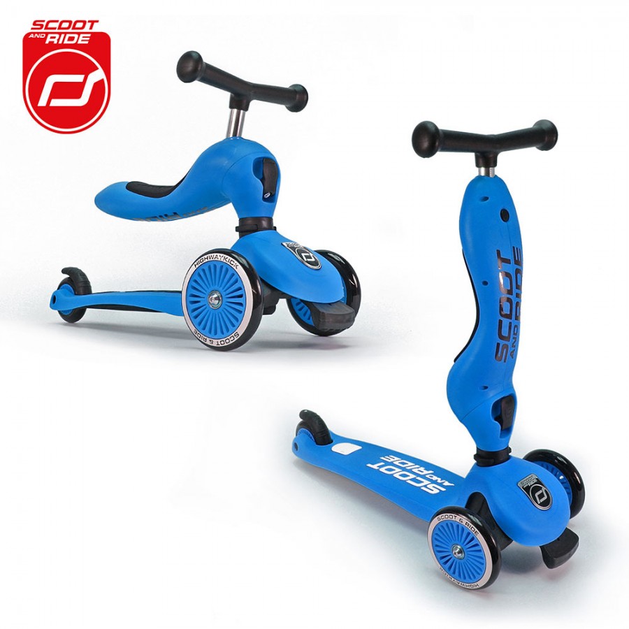 Scootandride  - Highwaykick1 2w1 Jeździk i hulajnoga 1-5 lat Blue . - Esy Floresy 