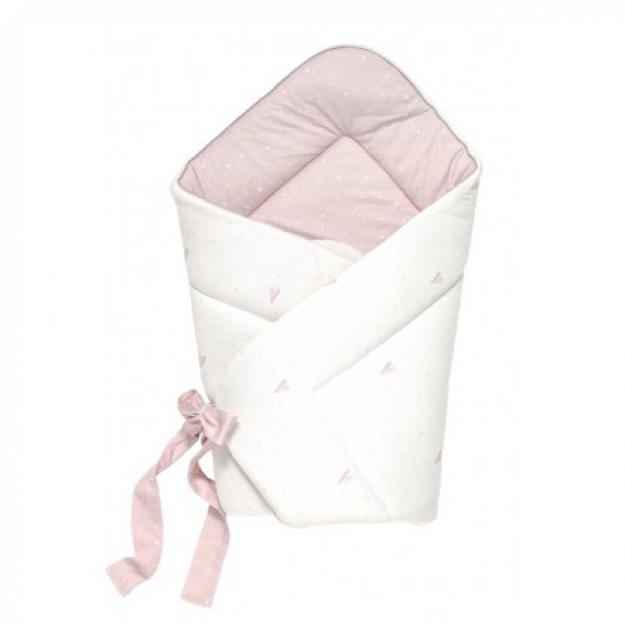 Effiki - Rożek biały  w różowe serduszka by Małgosia Socha  - Esy Floresy 