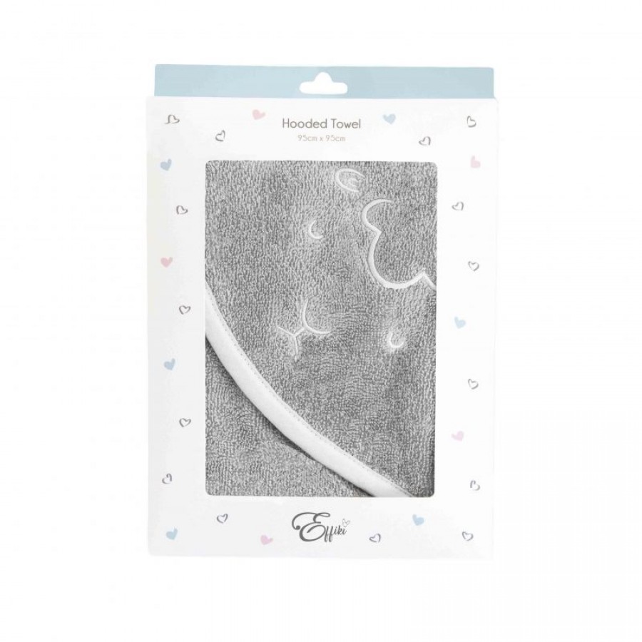 Effiki - Ręcznik z kapturkiem - Owieczka szary  - Esy Floresy 