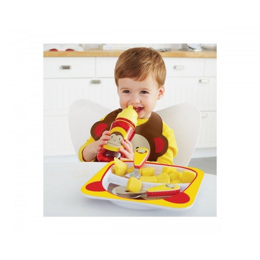 Skip Hop - Śliniak silikonowy Zoo Małpa - Esy Floresy 