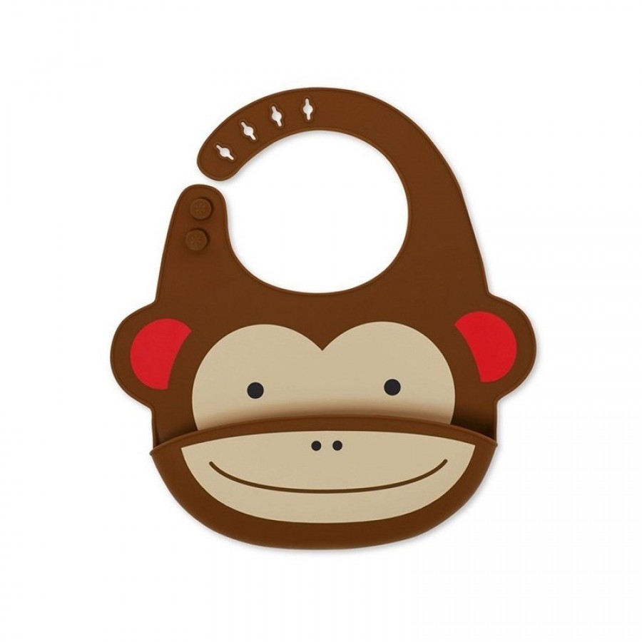 Skip Hop - Śliniak silikonowy Zoo Małpa - Esy Floresy 