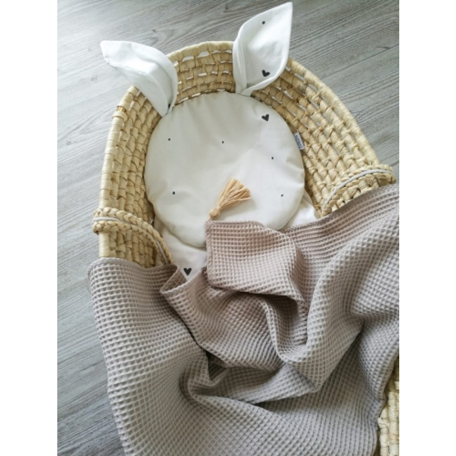 ZuMiZou - Kocyk bawełna wafelek - Beż 70x100. - Esy Floresy 