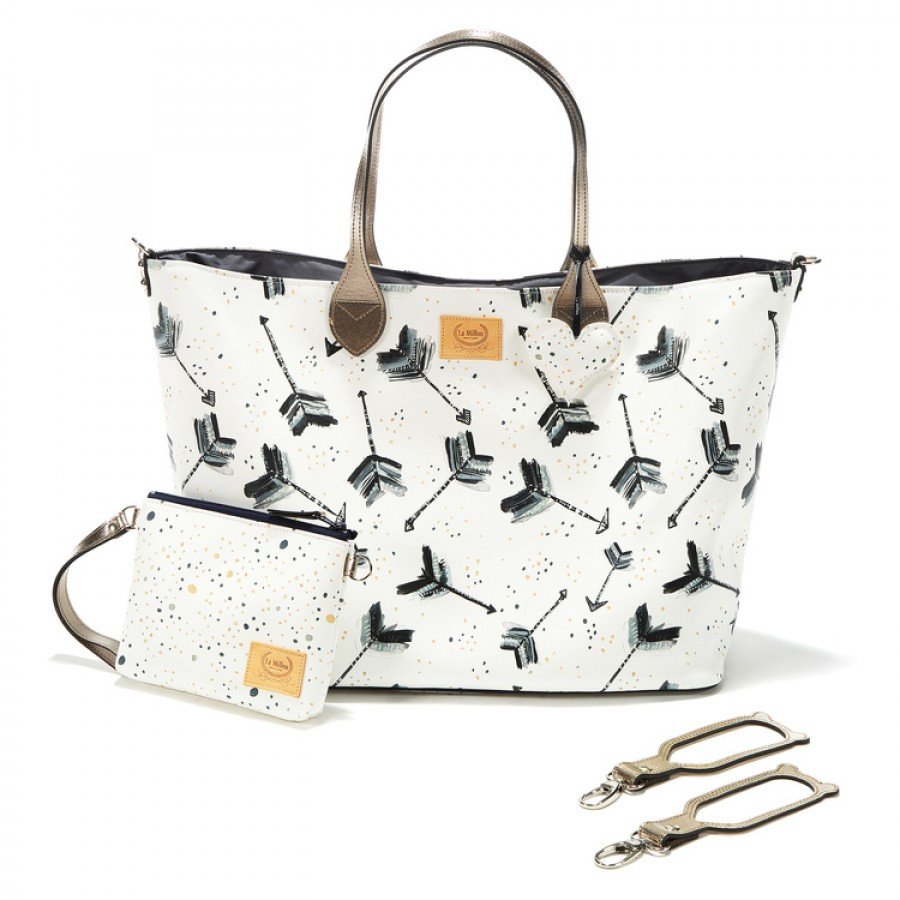 La Millou - Torba Large z Saszetką - Boho Royal Arrows - Premium, La Millou Feeria by Katarzyna Zielińska - Esy Floresy 