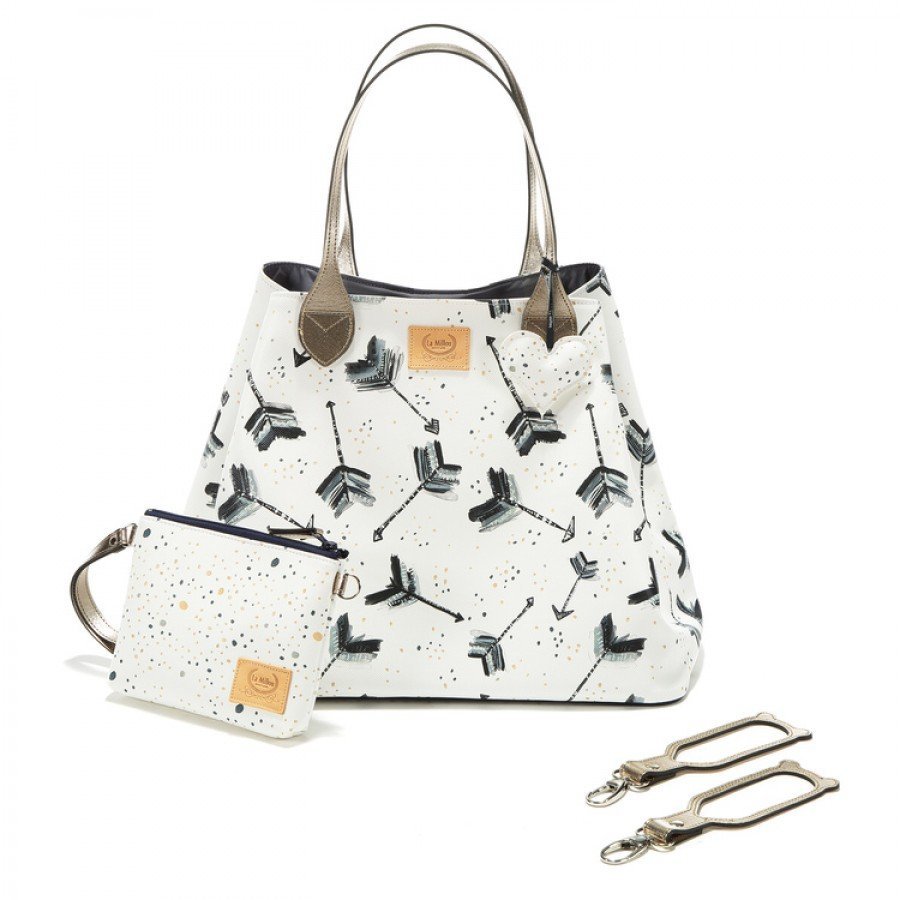 La Millou - Torba Large z Saszetką - Boho Royal Arrows - Premium, La Millou Feeria by Katarzyna Zielińska - Esy Floresy 