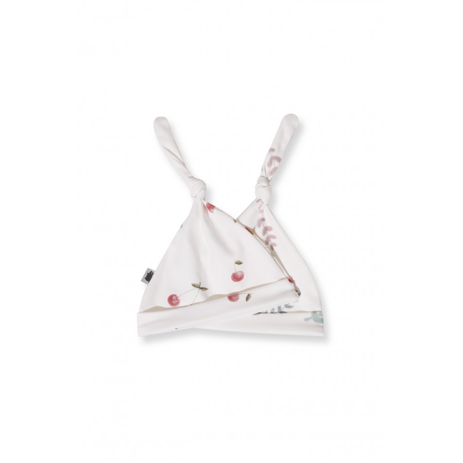 Pink no more - Czapki wisienki/gałązki 0-3 miesiące 2pak. - Esy Floresy 