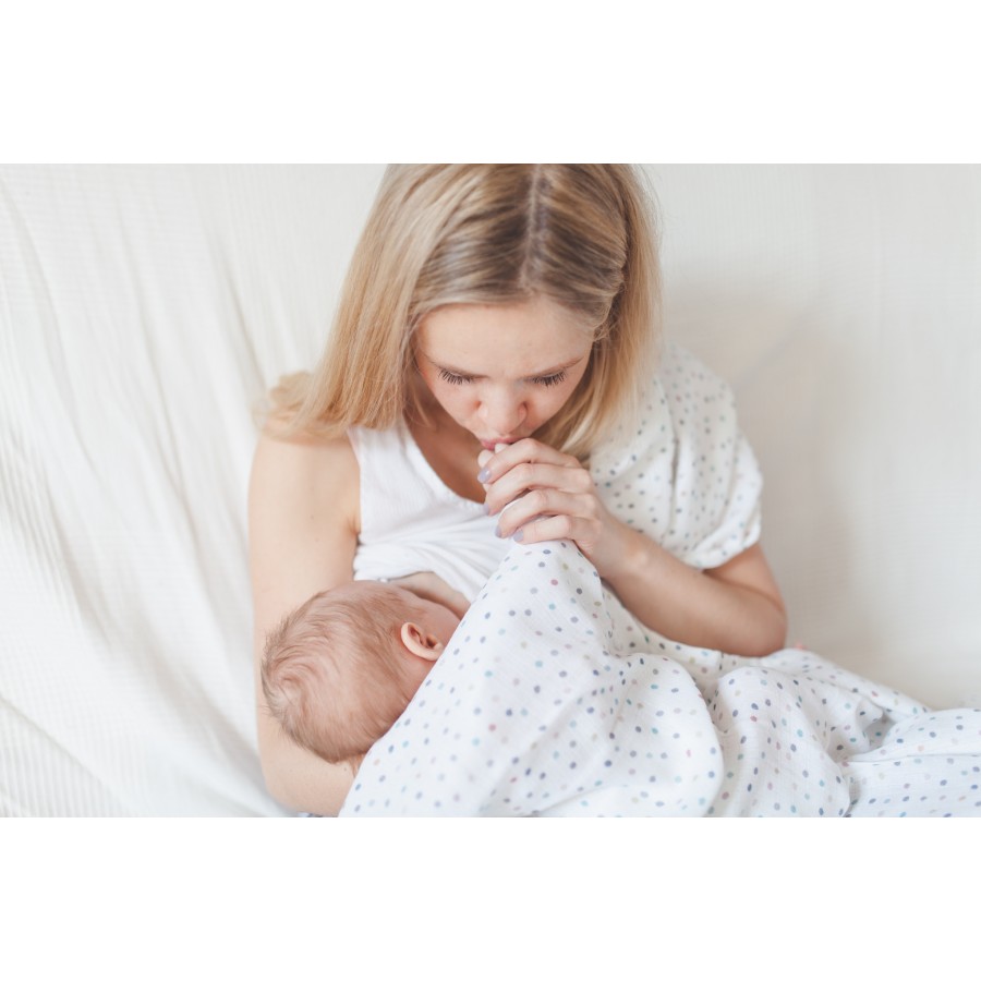 Pink no more - Otulacz muślinowy Dots - Esy Floresy 