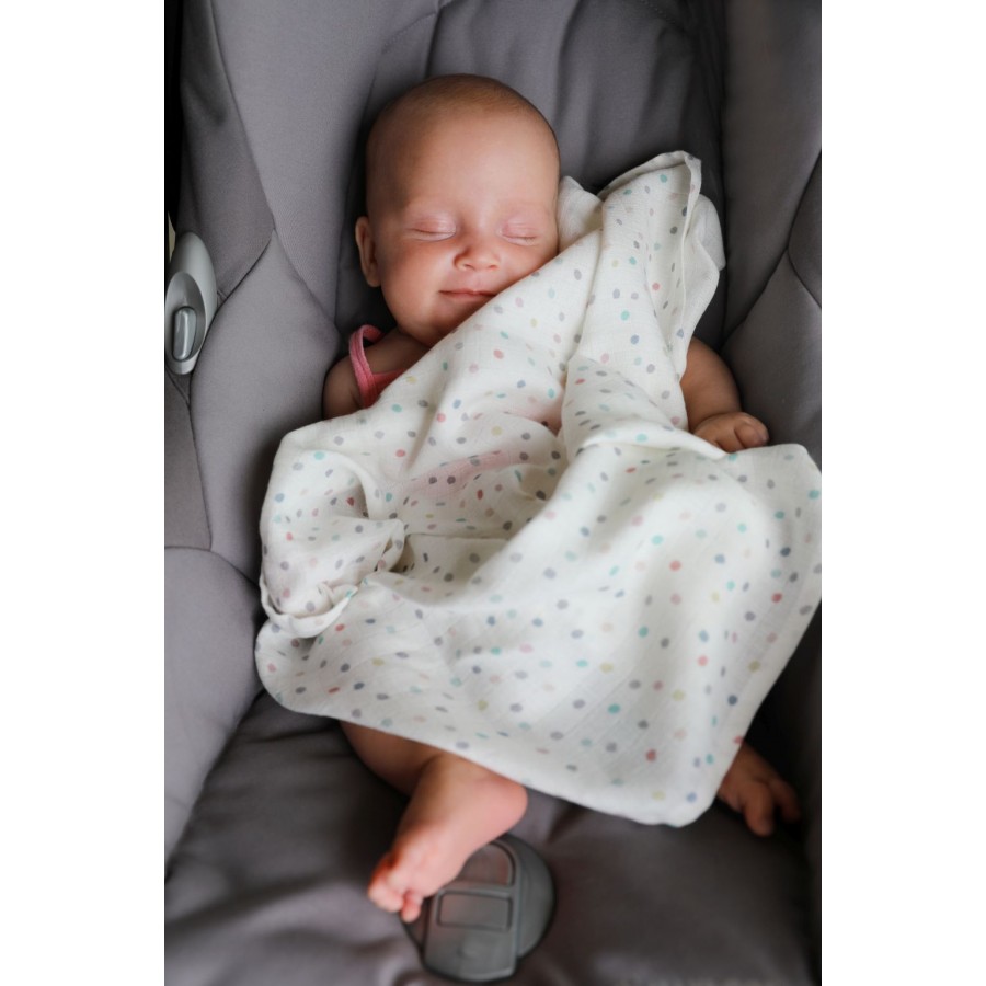 Pink no more - Otulacz muślinowy Dots - Esy Floresy 