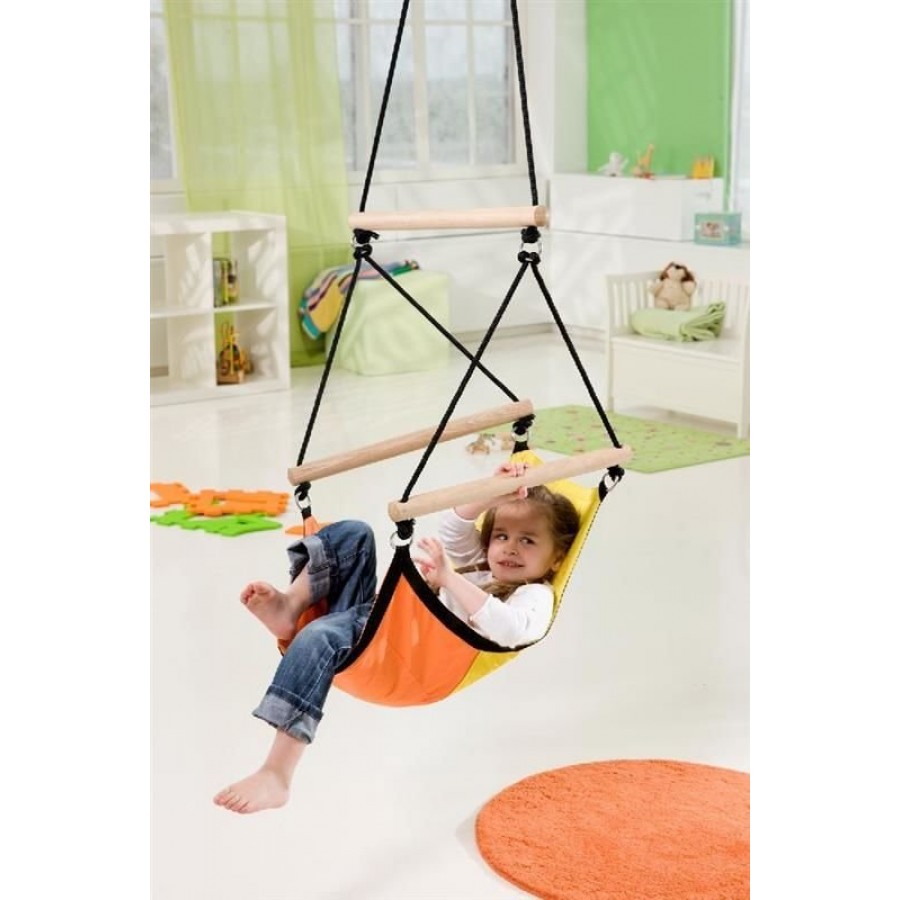 Amazonas - Huśtawka Kid's Swinger yellow-orange  - Esy Floresy 