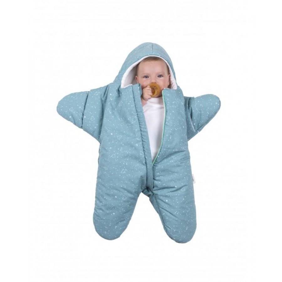 Baby Bites - Kombinezon zimowy Star (3-6 miesięcy) Turquoise - Esy Floresy 