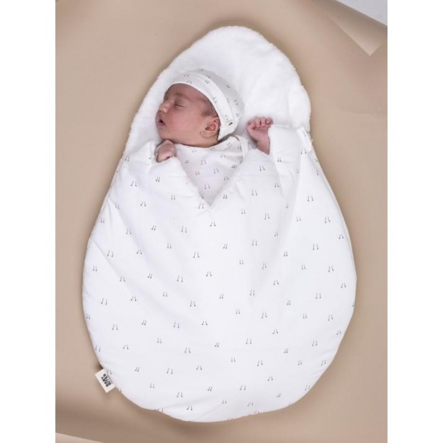 Baby Bites - Śpiworek zimowy Egg (0-3 miesięcy) White - Esy Floresy 