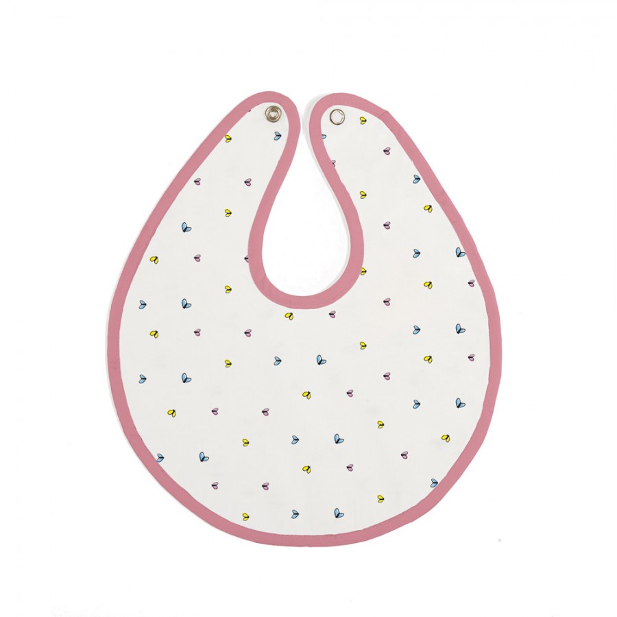 Baby Bites - Śliniak wodoodporny (1-24 miesięcy) Flies Pink - Esy Floresy 