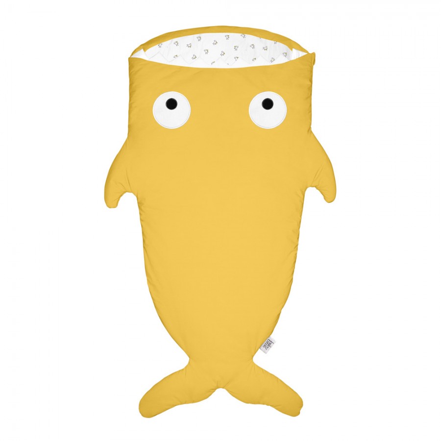 Baby Bites - Śpiworek letni Shark (2-6 lat) Mustard Yellow - Esy Floresy 