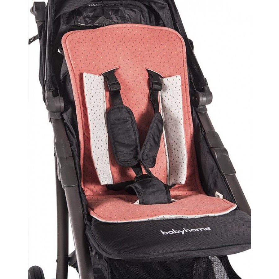 Baby Bites - Wkładka do wózka z bawełny organicznej Shell Beige/Coral - Esy Floresy 