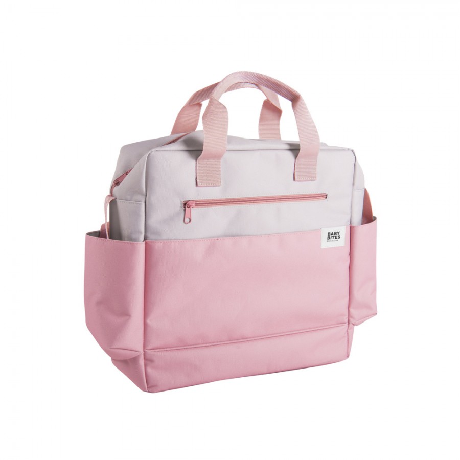Baby Bites - Torba do Wózka Stroller Bag Shark Stone/Pink - Esy Floresy 