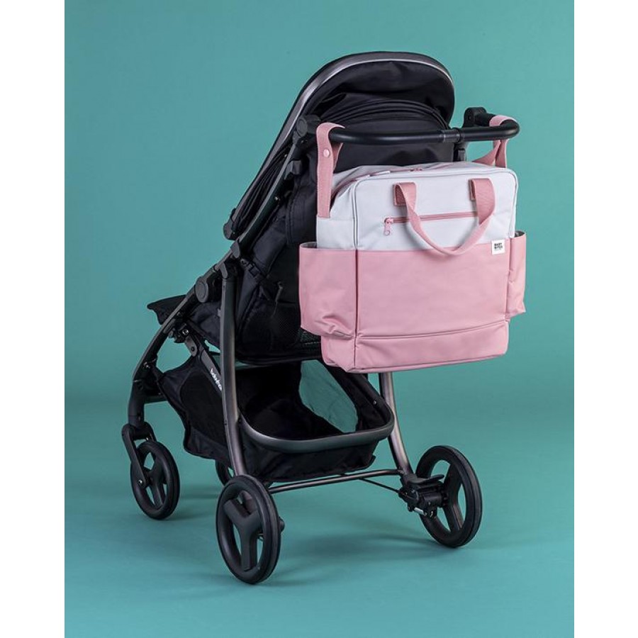 Baby Bites - Torba do Wózka Stroller Bag Shark Stone/Pink - Esy Floresy 