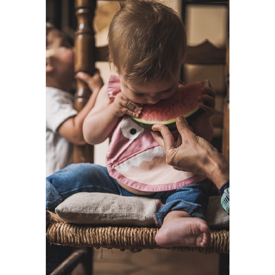 Baby Bites - Śliniak nieprzemakalny stalowoniebieski - Esy Floresy 