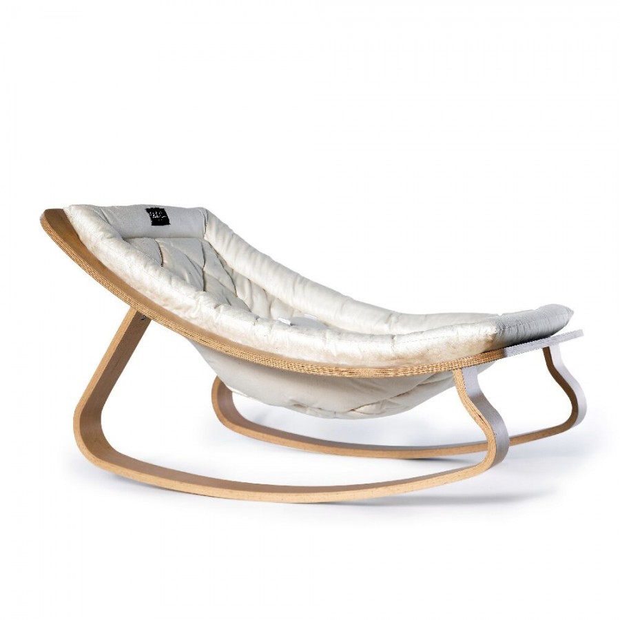 Charlie Crane - Leżaczek Levo buk Gentle White - Esy Floresy 