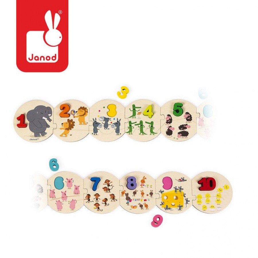 Janod - Puzzle Uczę się liczyć - Esy Floresy 