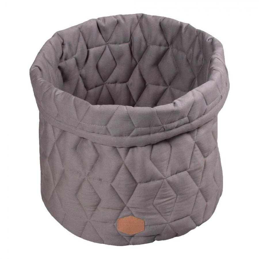 Filibabba - Pojemnik materiałowy na zabawki 43 x 35 x 35 cm Dark Grey - Esy Floresy 