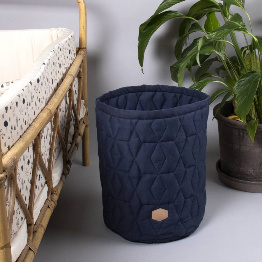 Filibabba - Pojemnik materiałowy na zabawki 43 x 35 x 35 cm Dark Grey - Esy Floresy 