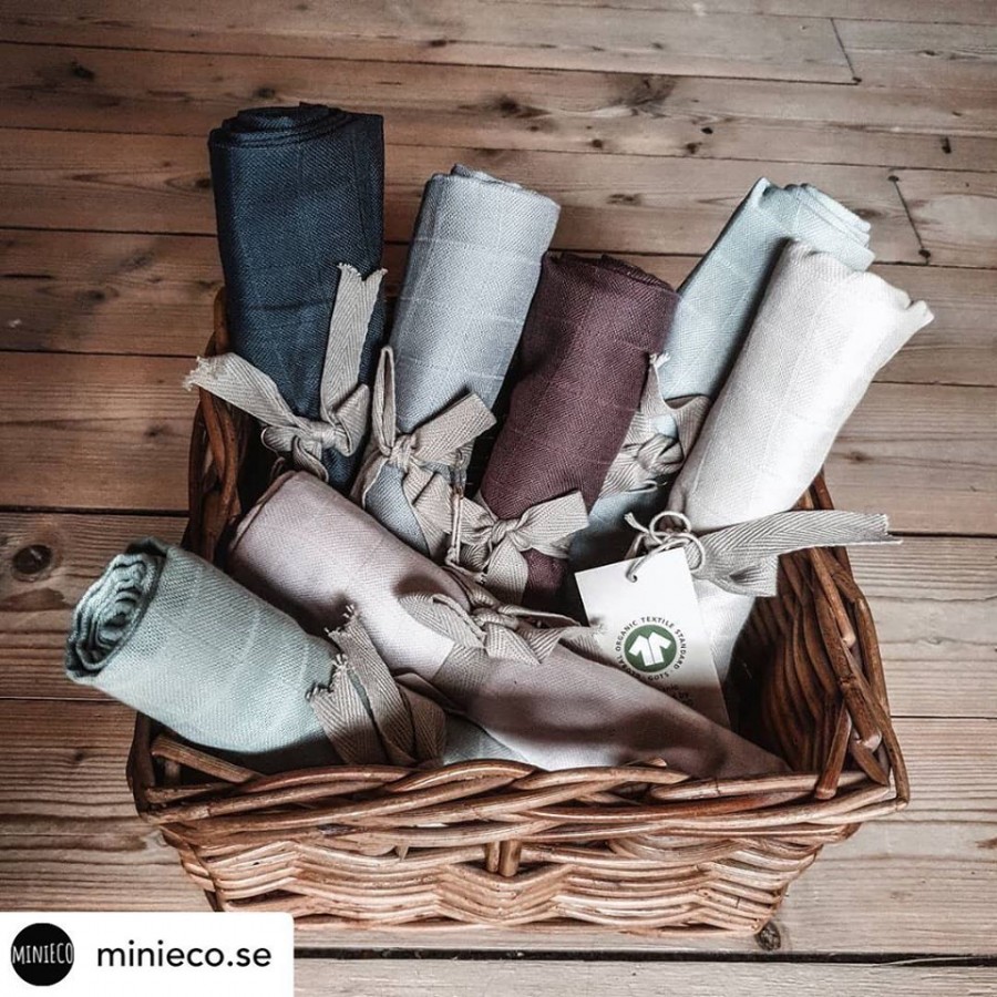 Filibabba - Pieluszka muślinowa 65 x 65 cm Grey - Esy Floresy 