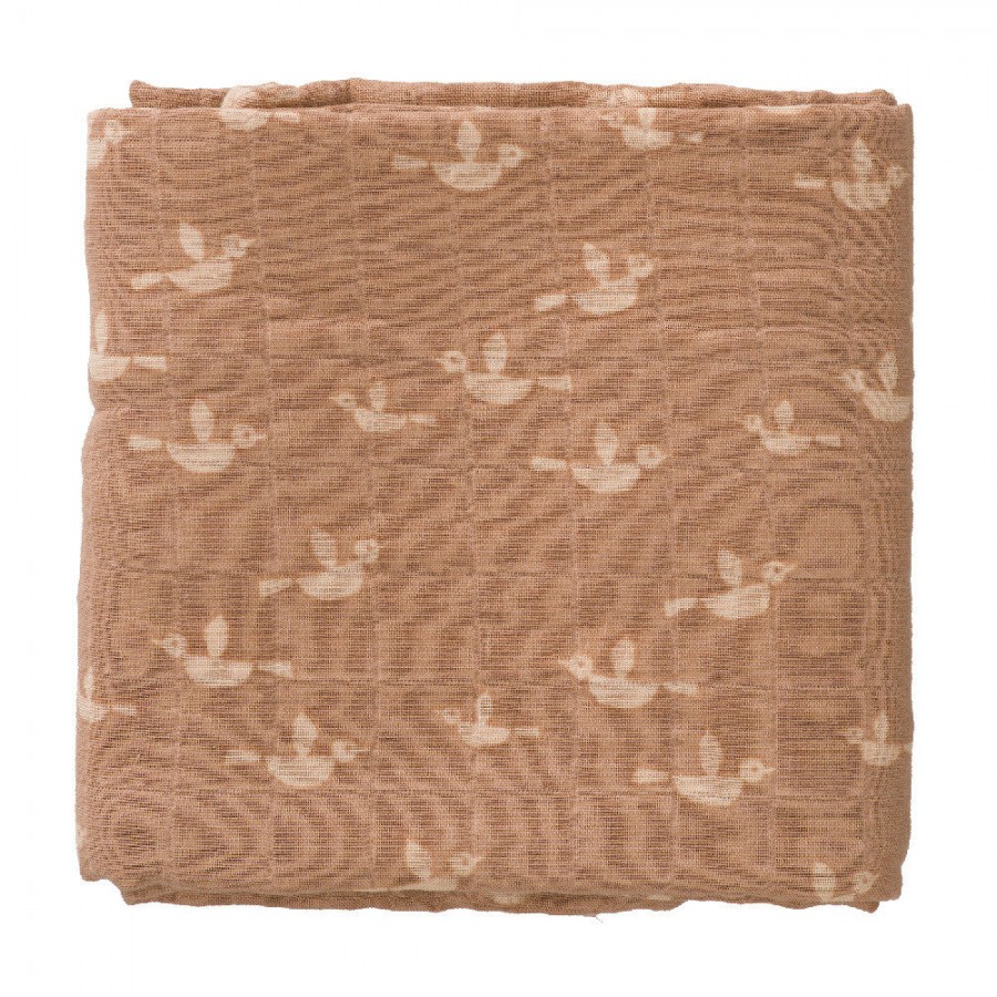 Fresk - Pieluszki muślinowe zestaw 2 szt. 120 x 120 cm Ptaszki - Esy Floresy 