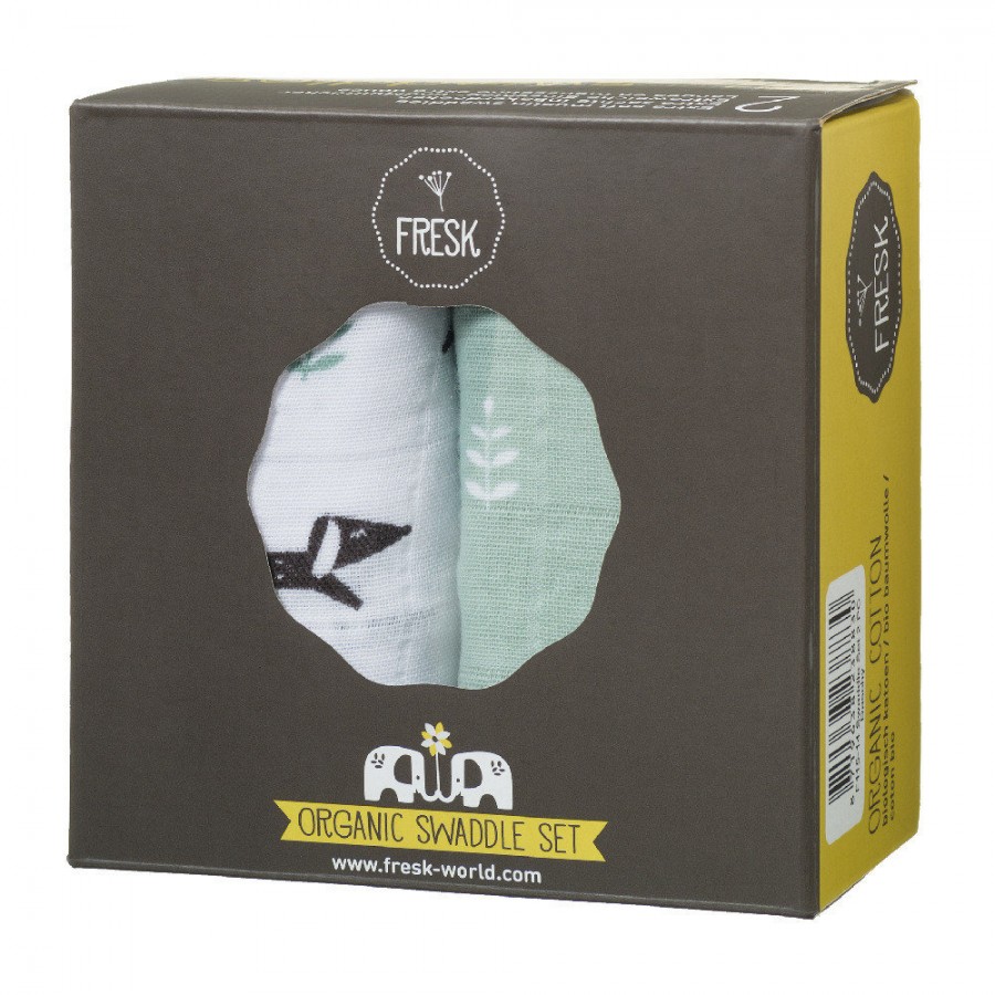 Fresk - Pieluszki muślinowe zestaw 2 szt. 70 x 60 cm Piesek - Esy Floresy 