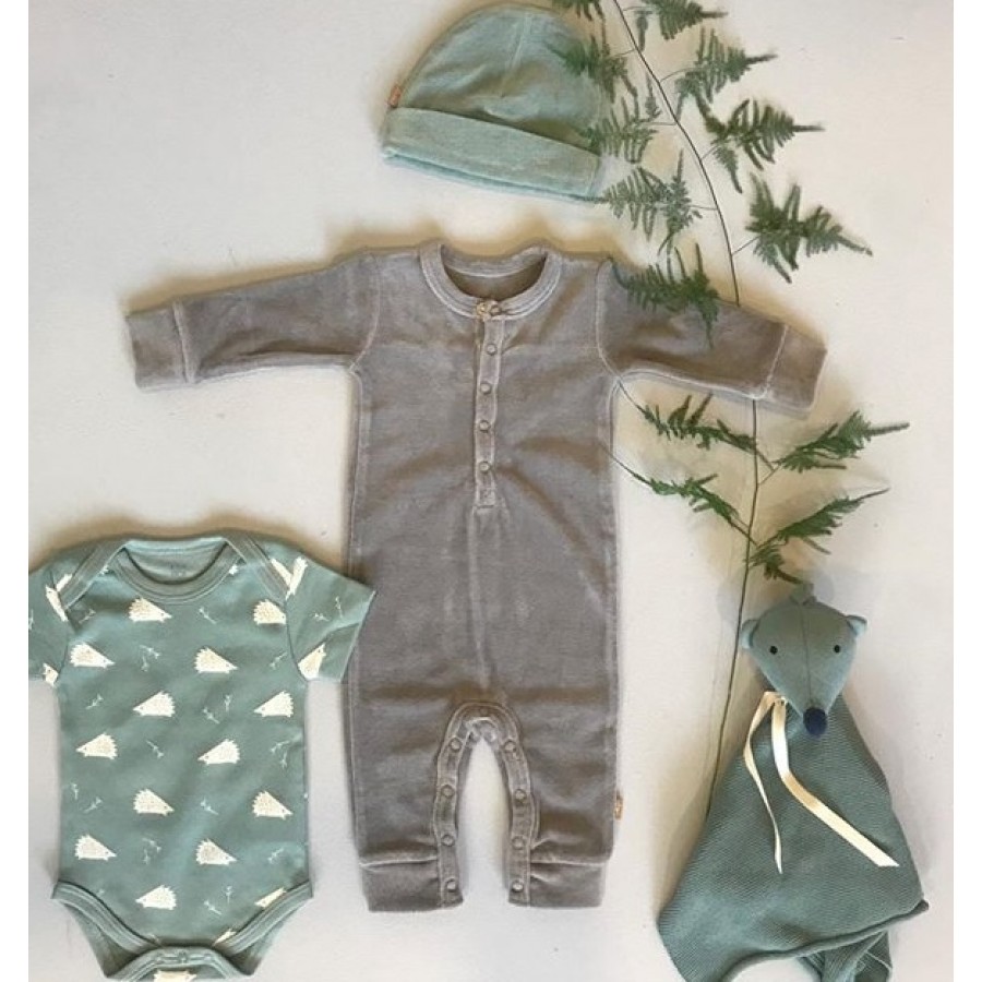 Fresk - Rampers welurowy 3-6 miesięcy Paloma grey - Esy Floresy 