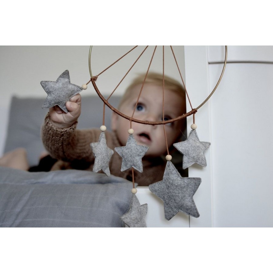 Filibabba - Zawieszka Gwiazdki Grey Melange - Esy Floresy 