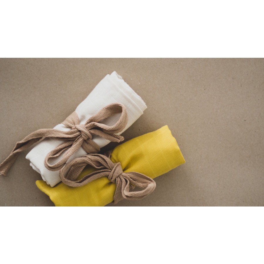 Filibabba - Pieluszka muślinowa 65 x 65 cm Lemon - Esy Floresy 