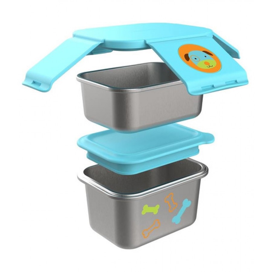 Skip Hop -  Stalowe pudełko śniadaniowe Pies - Esy Floresy 