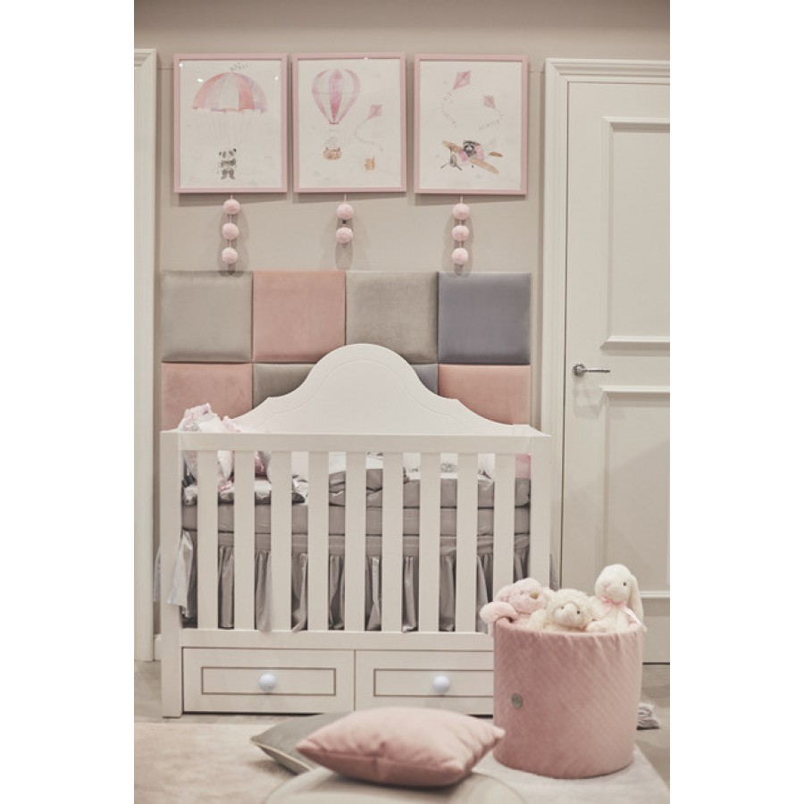 Bon Bon Kids - Falbanka do łóżeczka różowa - Esy Floresy 