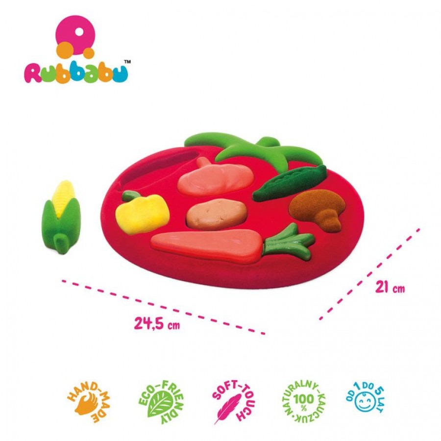 Rubbabu Sorter Puzzle 3D Warzywa sensoryczny - Esy Floresy 