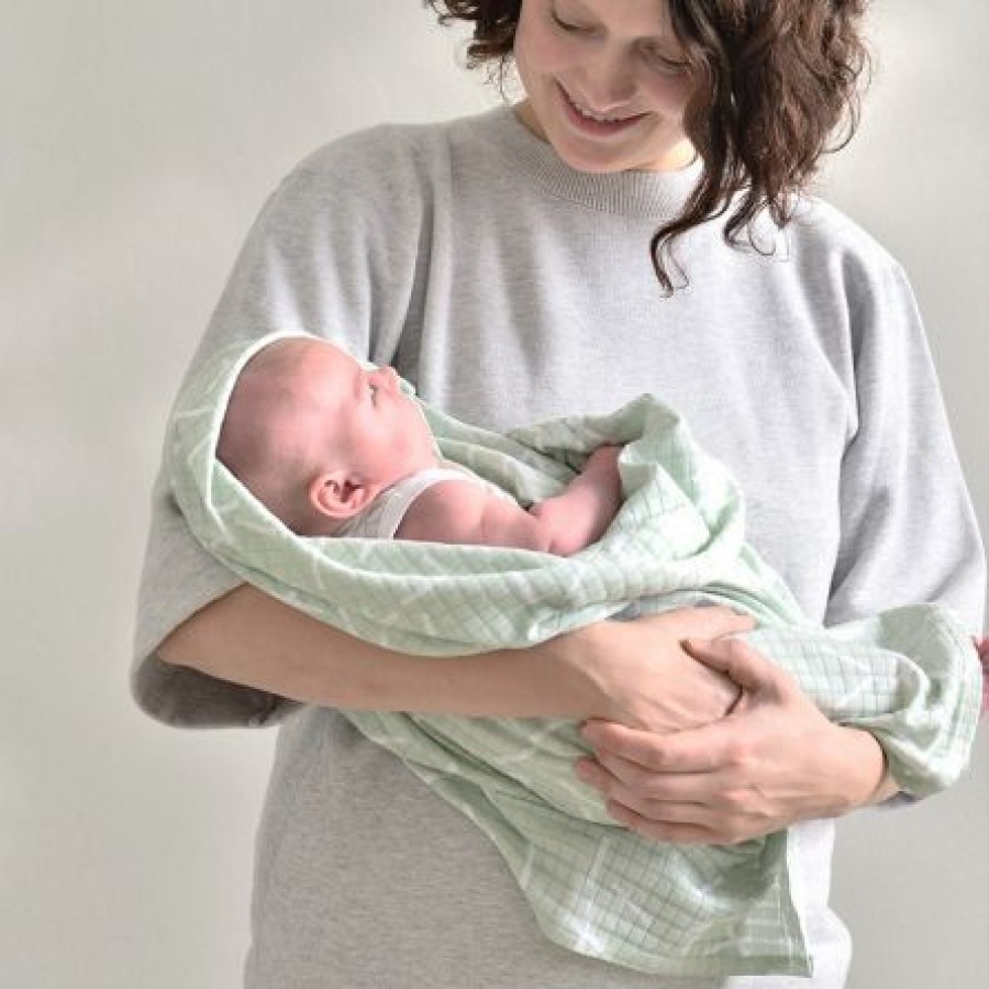 Lodger - Pielucha/Otulacz Swaddler Sprinkle Print Leaf - Esy Floresy 