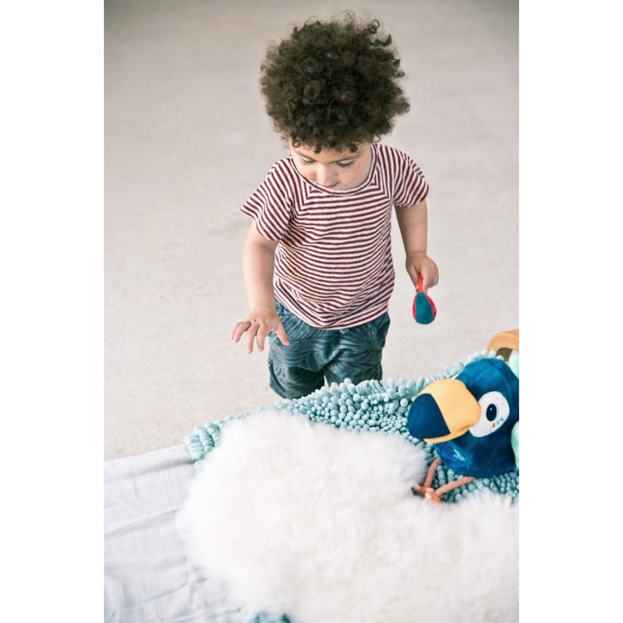 LILLIPUTIENS - Przytulanka aktywizująca wielofunkcyjna głodny Tukan Pablo 9 m+ - Esy Floresy 