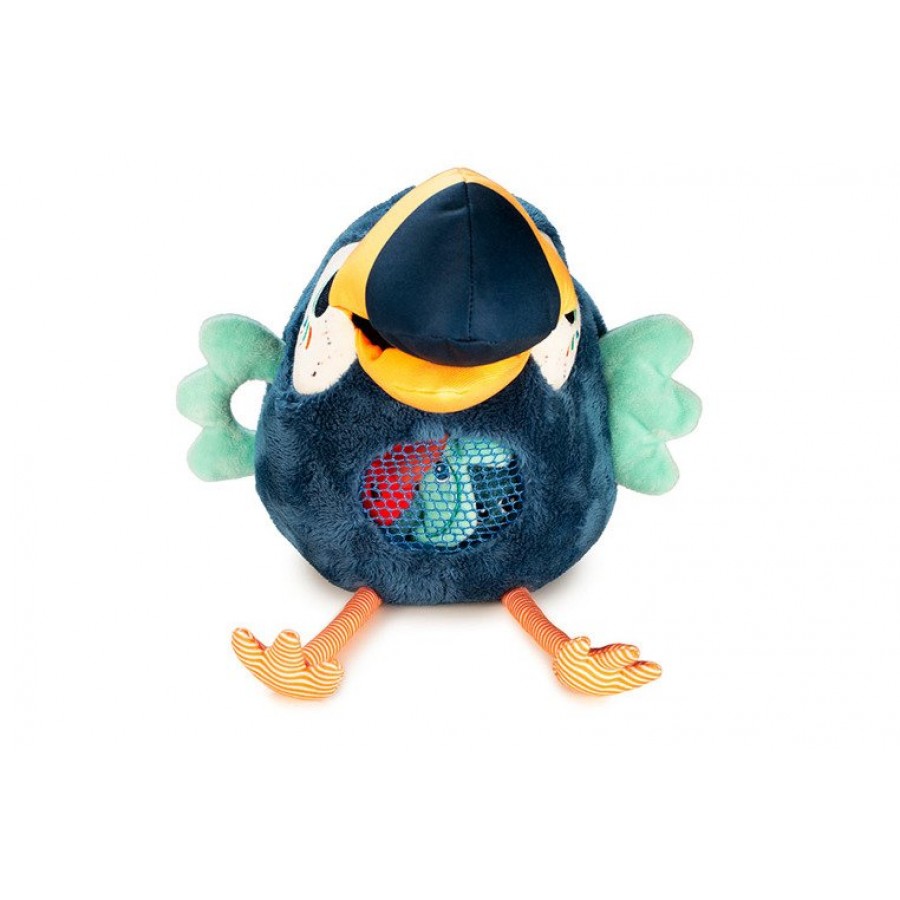 LILLIPUTIENS - Przytulanka aktywizująca wielofunkcyjna głodny Tukan Pablo 9 m+ - Esy Floresy 