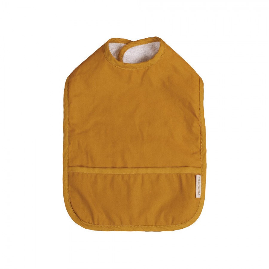 Filibabba - Zestaw 2 szt. Śliniak wodoodporny Golden Mustard/Light Lavender - Esy Floresy 