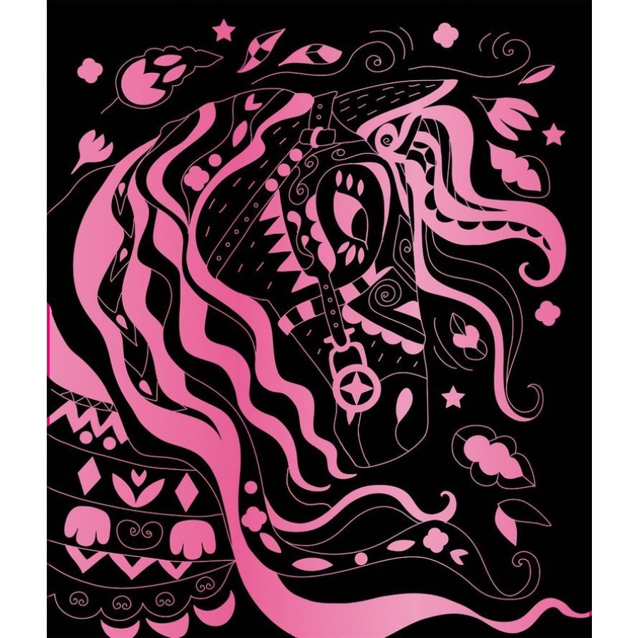 Janod - Zestaw kreatywny Do zdrapywania Konie i jednorożce 7+ - Esy Floresy 